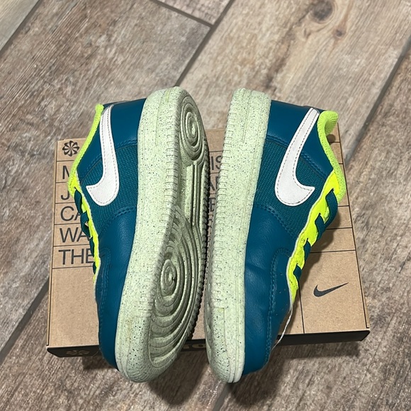 2022 Nike Force 1 Crater Next Nature TD 'Bright Spruce Volt' size 10c - Picture 3 of 8